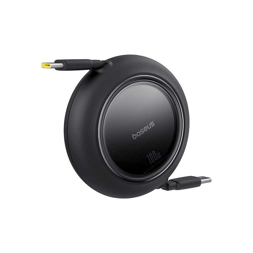 Kaapeli USB C - USB C -liittimet 100W 1,5m sisäänvedettävä musta Free2Pull BASEUS – 4