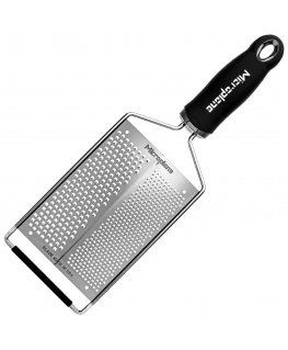 Microplane 45022 Käsitsi kasutatav riiv ja spiraalitaja Lame riiv Must, Roostevaba teras
