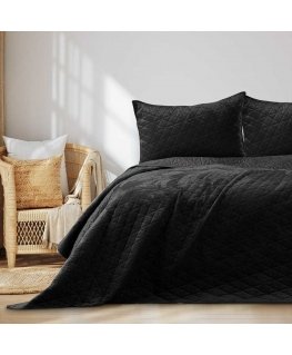 Lovatiesė LAILA spalva juodas plain style glamour medžiagos tipas - tekstilė aksomas, poliesteris 260x280 AmeliaHome