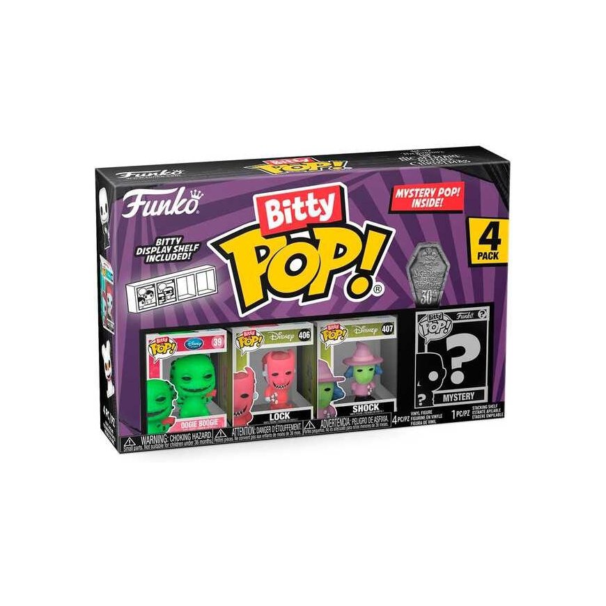Funko Blister 4 figures Bitty POP Disney Nightmare Before Christmas Oogie Boogie