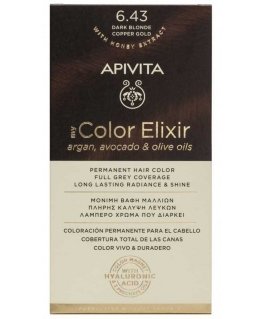 Ilgalaikiai plaukų dažai Apivita MY COLOR ELIXIR, 6.43 Dark Blonde Copper Gold