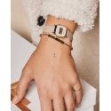Troli Gold-plated bracelet with steel beads
