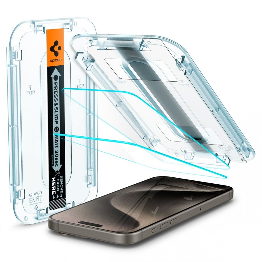 Spigen EZ FIT GLAS.tR Caurspīdīgs ekrāna aizsargs Apple 2 pcs