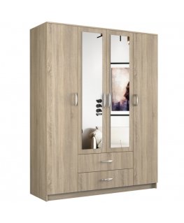 Topeshop ROMANA 160 SON шкаф/гардероб для спальни 11 полка(и) 4 дверь(и) Дуб