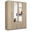 Topeshop ROMANA 160 SON bedroom wardrobe/closet 11 shelves 4 door(s) Oak Topeshop ROMANA 160 SON bedroom wardrobe/closet 11 shelves 4 door(s) Oak