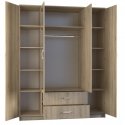Topeshop ROMANA 160 SON magamistoa garderoob ja kapp 11 riiulid 4 uks(ed) Tamm Topeshop ROMANA 160 SON magamistoa garderoob ja kapp 11 riiulid 4 uks(ed) Tamm