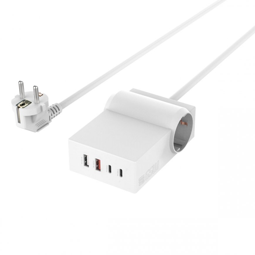 4smarts 540559 power extension 1.5 m 2 AC outlet(s) Indoor White