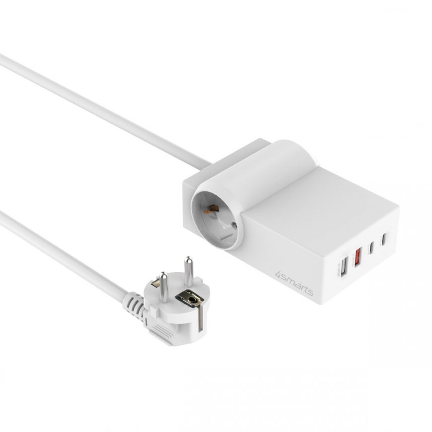 4smarts 540559 power extension 1.5 m 2 AC outlet(s) Indoor White – 2