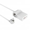 4smarts 540559 power extension 1.5 m 2 AC outlet(s) Indoor White