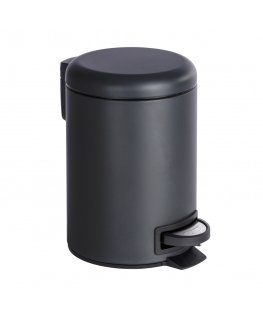 WENKO 22143100 waste container Round Polypropylene (PP), Steel Black