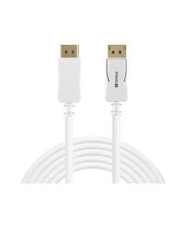 Sandberg 509-15 DisplayPort-kaabel 2 m Valge