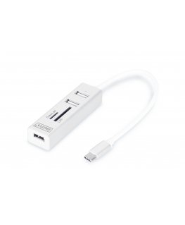 Digitus DA-70243 kaardilugeja USB 2.0 Valge