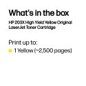 HP LaserJet 203X High Yield Yellow Original Toner Cartridge HP LaserJet 203X High Yield Yellow Original Toner Cartridge