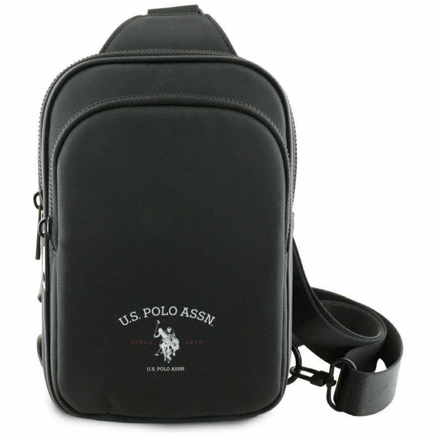 Torebka na telefon US Polo Petit Pique Crossbody Arch czarny