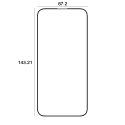 Telforceone Etteri apsauginis stiklas 9D Apple iPhone 15 Pro 6,1" Telforceone Etteri apsauginis stiklas 9D Apple iPhone 15 Pro 6,1"