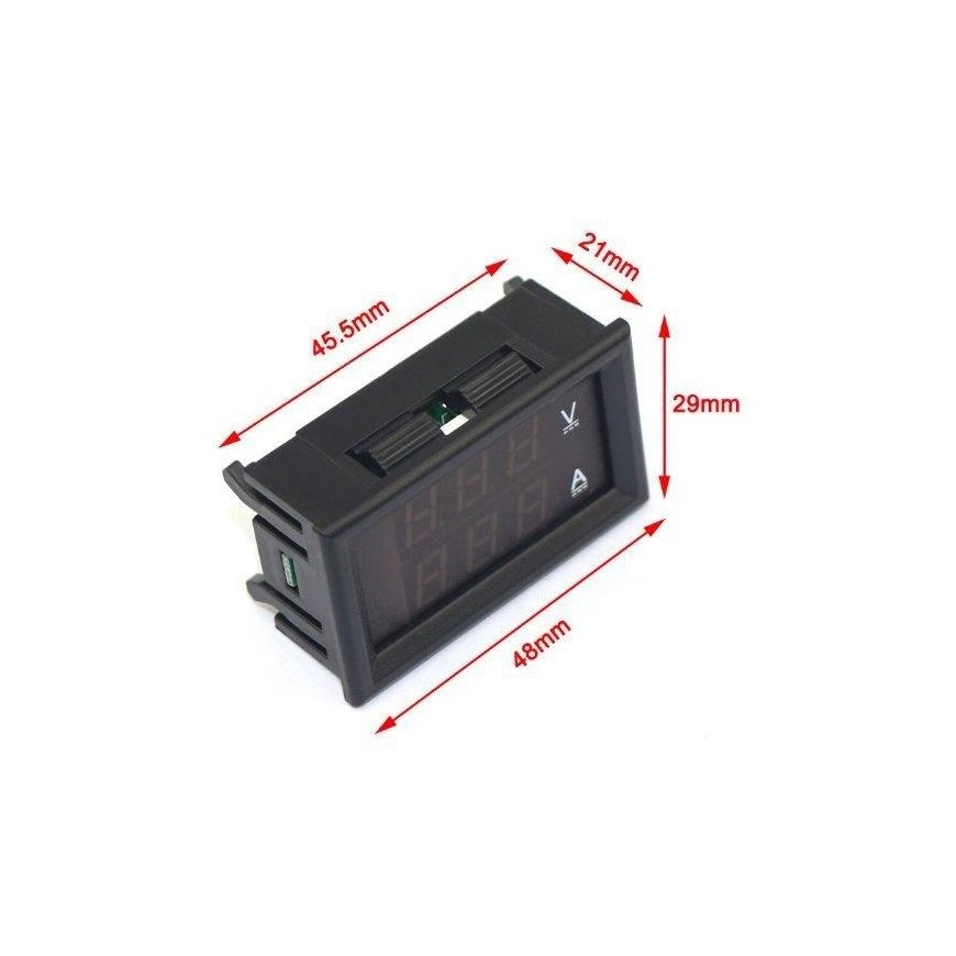 Volt/ammeter DC 0-100V 10A – 3