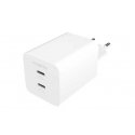 mophie Essentials Power Adapteris Dual USB-C PD 50W EU Baltas mophie Essentials Power Adapteris Dual USB-C PD 50W EU Baltas