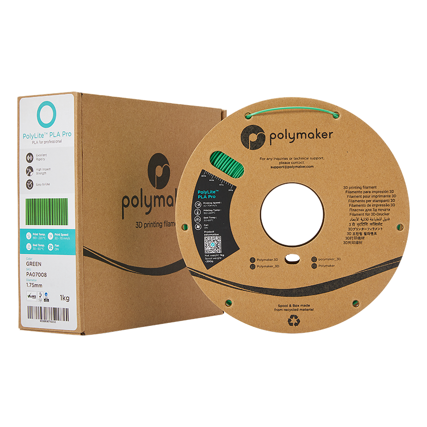 Polymaker PolyLite PLA PRO - 1kg - 1,75mm - Vihreä – 2