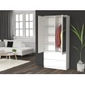 Topeshop SS-90 BIEL LUSTRO шкаф/гардероб для спальни 5 полка(и) 2 дверь(и) Белый Topeshop SS-90 BIEL LUSTRO шкаф/гардероб для спальни 5 полка(и) 2 дверь(и) Белый