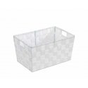WENKO Storage basket Adria White Size S bathroom basket WENKO Storage basket Adria White Size S bathroom basket