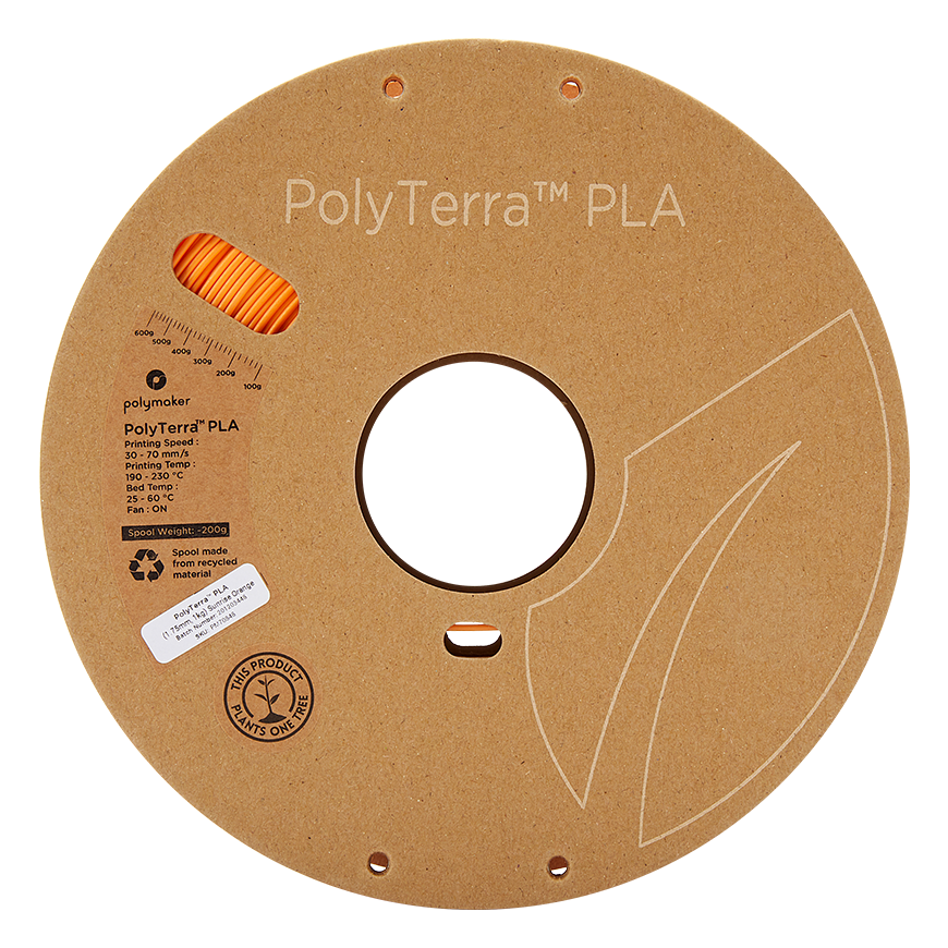 Polymaker PolyTerra PLA - 1kg - 1.75mm - Sunrise Orange – 3