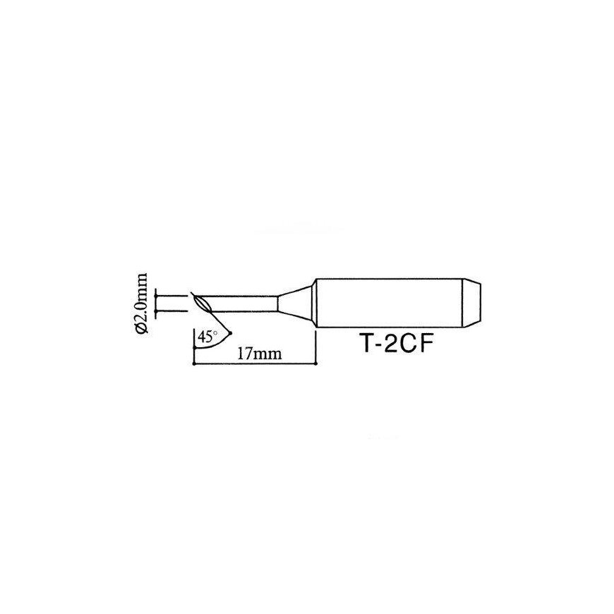 Oem Litavimo antgalis - tipas T-2CF HQ - juodas – 2
