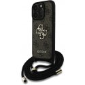 Guess PU 4G Metal Logo Crossbody Strap Apple iPhone 15 Pro Max phone case brown Guess PU 4G Metal Logo Crossbody Strap Apple iPhone 15 Pro Max phone case brown