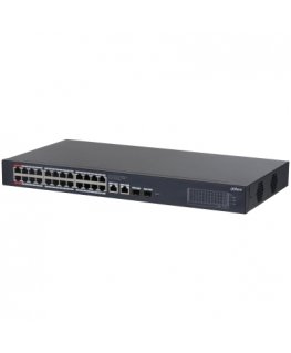 Dahua Technology CS4228-24GT-240 tīkla pārslēgs Vadīts L2 Gigabit Ethernet (10/100/1000) Power over Ethernet (PoE) Melns