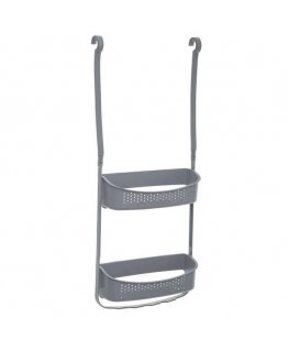 5five Simply Smart Bathroom Shelf with Suction Cups, 2 Shelves