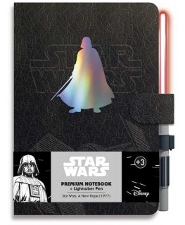ERIK Star Wars Darth Vader A5 premium notebook + light saber pen