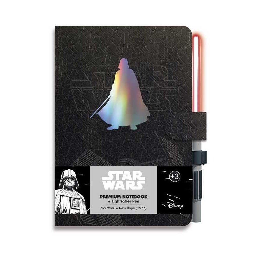 ERIK Star Wars Darth Vader A5 premium notebook + light saber pen