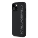 Karl Lagerfeld 3D Rubber Glitter Logo Apple iPhone 15 kotelo musta