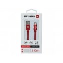 Swissten 71521306 USB kabelis USB 3.2 Gen 1 (3.1 Gen 1) 2 m USB A USB C Raudona Swissten 71521306 USB kabelis USB 3.2 Gen 1 (3.1 Gen 1) 2 m USB A USB C Raudona
