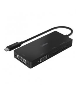 Belkin AVC003BTBK kannettavien tietokoneiden telakka ja porttitoistin Langallinen USB 3.2 Gen 1 (3.1 Gen 1) Type-C musta