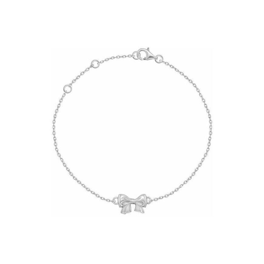 Brilio Silver Minimalistinė sidabrinė apyrankė su lankeliu BRC188W