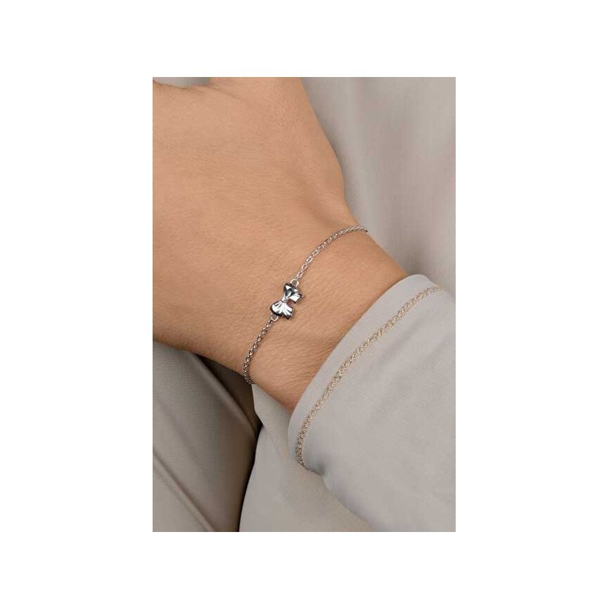 Brilio Silver Minimalistinen hopeinen rannekoru vanteella BRC188W – 2
