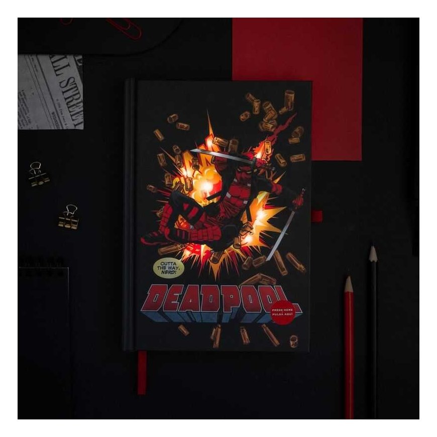 ERIK Marvel Deadpool A5 premium led notebook – 5