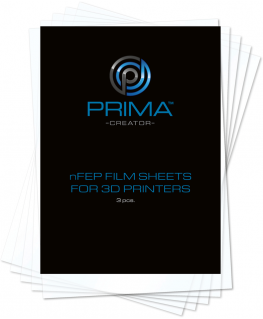 PrimaCreator nFEP film sheets for 3D printers - 140x200mm - 3 packs