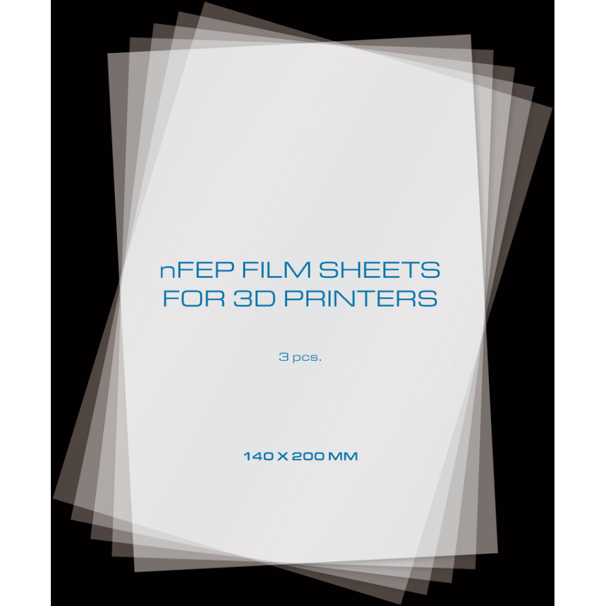 PrimaCreator nFEP film sheets for 3D printers - 140x200mm - 3 packs – 2