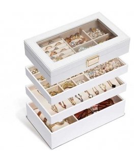 Troli White Jewelry Organizer