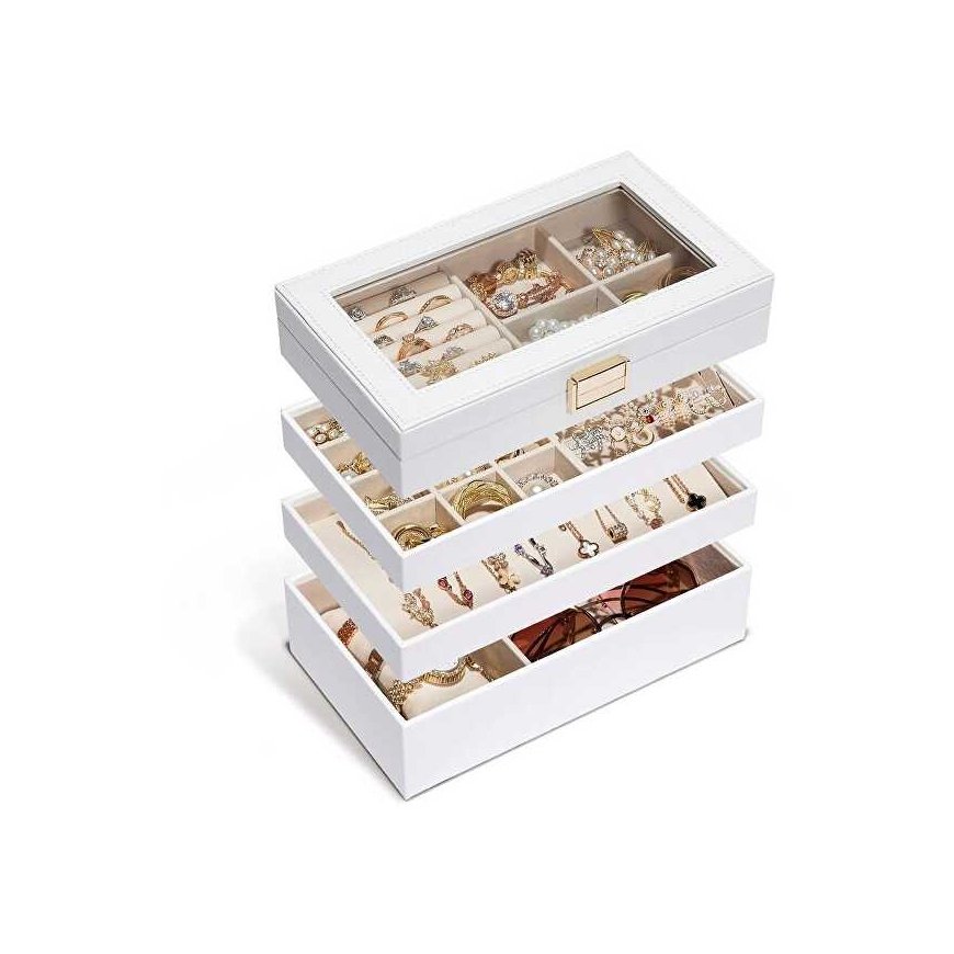 Troli White Jewelry Organizer