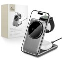 Tech Protect Belaidė įkrovimo stotelė 3 viename su MagSafe, 15W, skirta Apple įrenginiams, pilka Tech Protect Belaidė įkrovimo stotelė 3 viename su MagSafe, 15W, skirta Apple įrenginiams, pilka