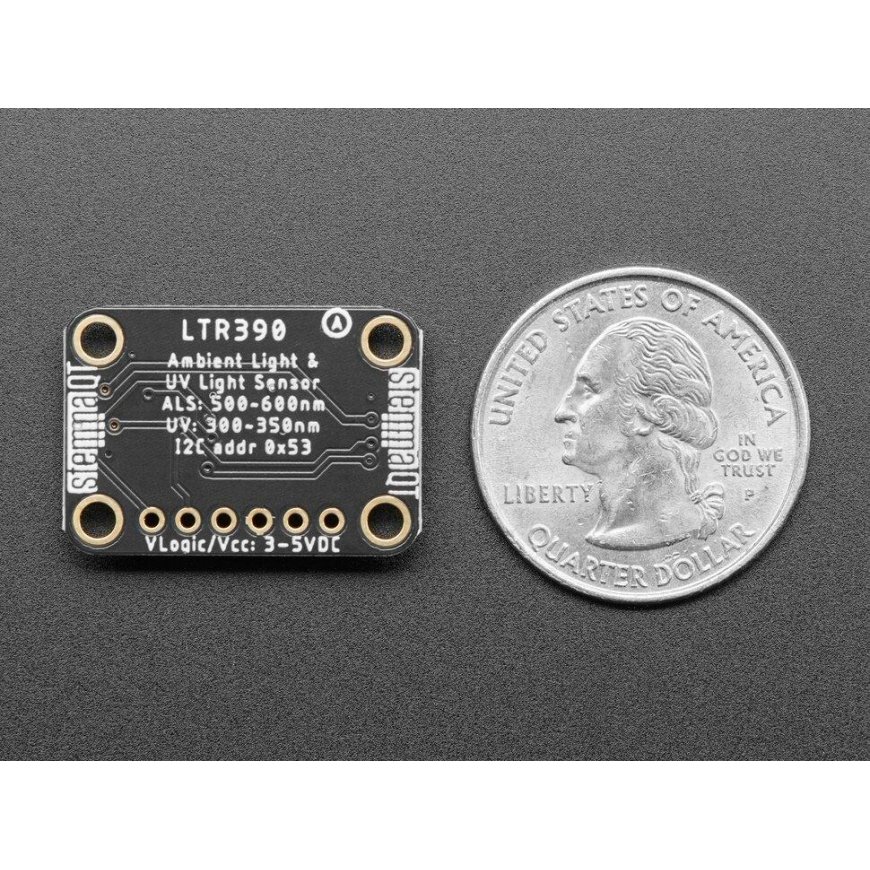 LTR390, UV light sensor, STEMMA QT / Qwiic, for Arduino and Raspberry Pi, Adafruit 4831 – 5