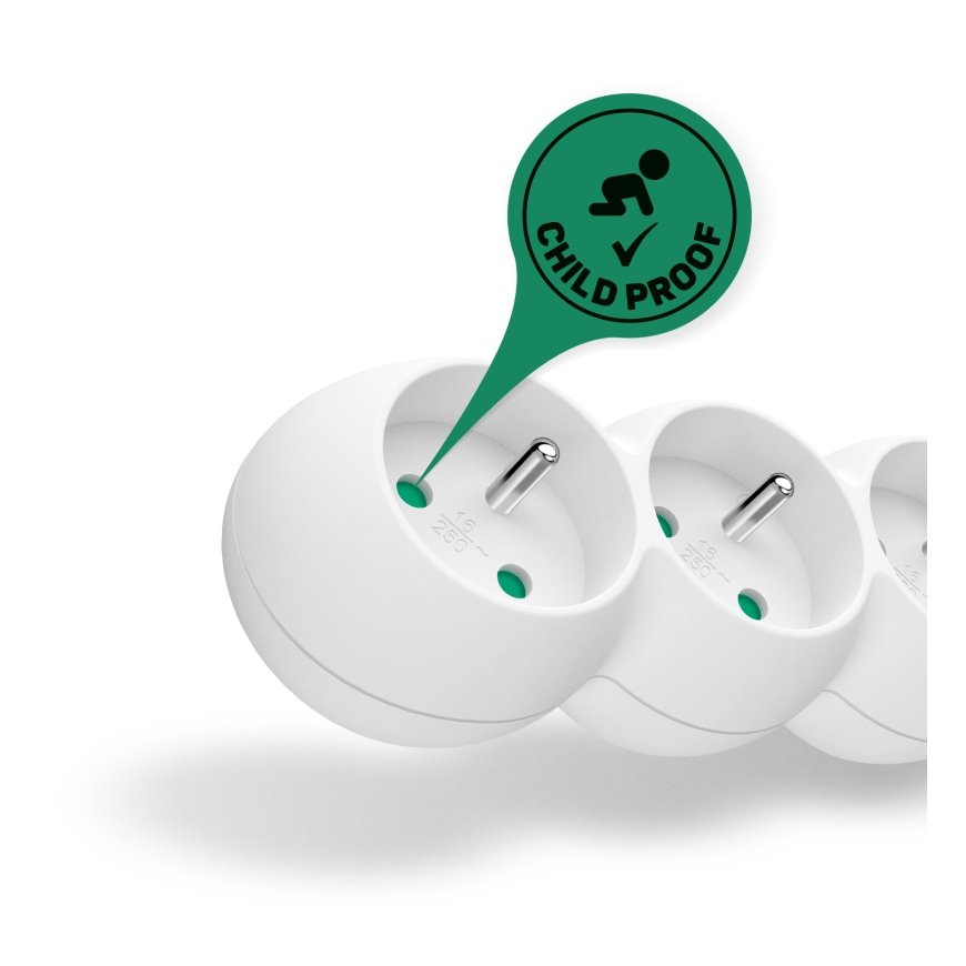 Connect IT CI-1312 power extension 5 m 6 AC outlet(s) Indoor White – 2