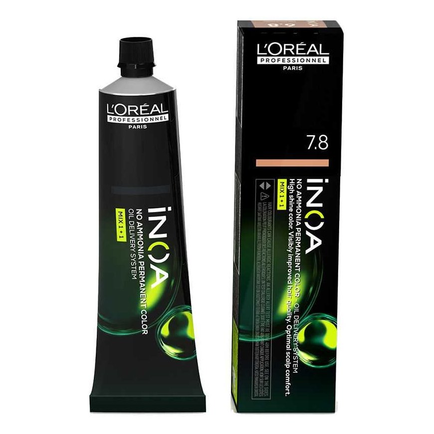 Ammattimainen hiusväri "L'oreal Professionnel Inoa No Ammonia Permanent Color 7.8 60g – 2