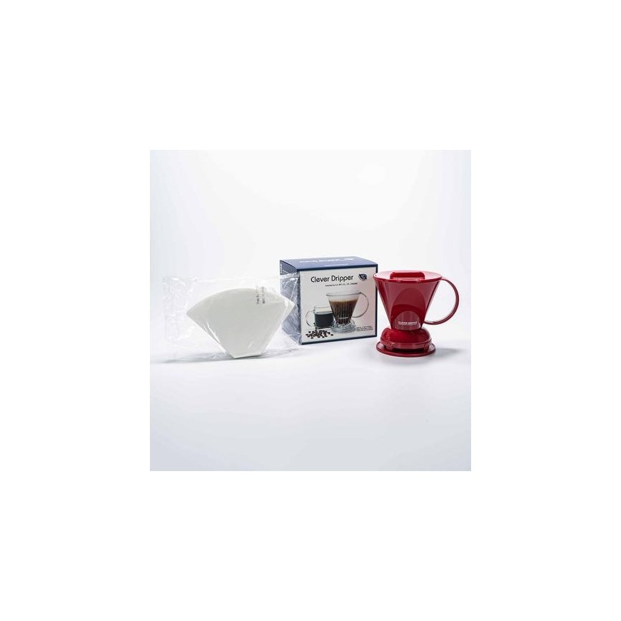 Clever Dripper - L 500ml Raudona + 100 Filters – 3