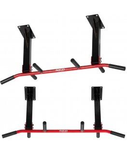 Neo-Sport Ceiling-mounted crossbar NS-317, Red/black