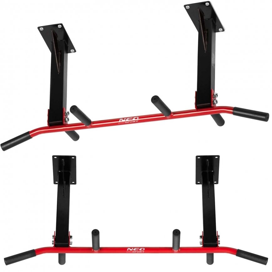 Neo-Sport Ceiling-mounted crossbar NS-317, Red/black