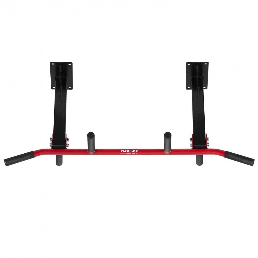 Neo-Sport Ceiling-mounted crossbar NS-317, Red/black – 5