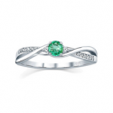 Silvego Silver ring with real natural emerald JJJR1100ER Silvego Silver ring with real natural emerald JJJR1100ER